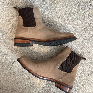 Nisolo Carmen Chelsea boot suede leather 9.5